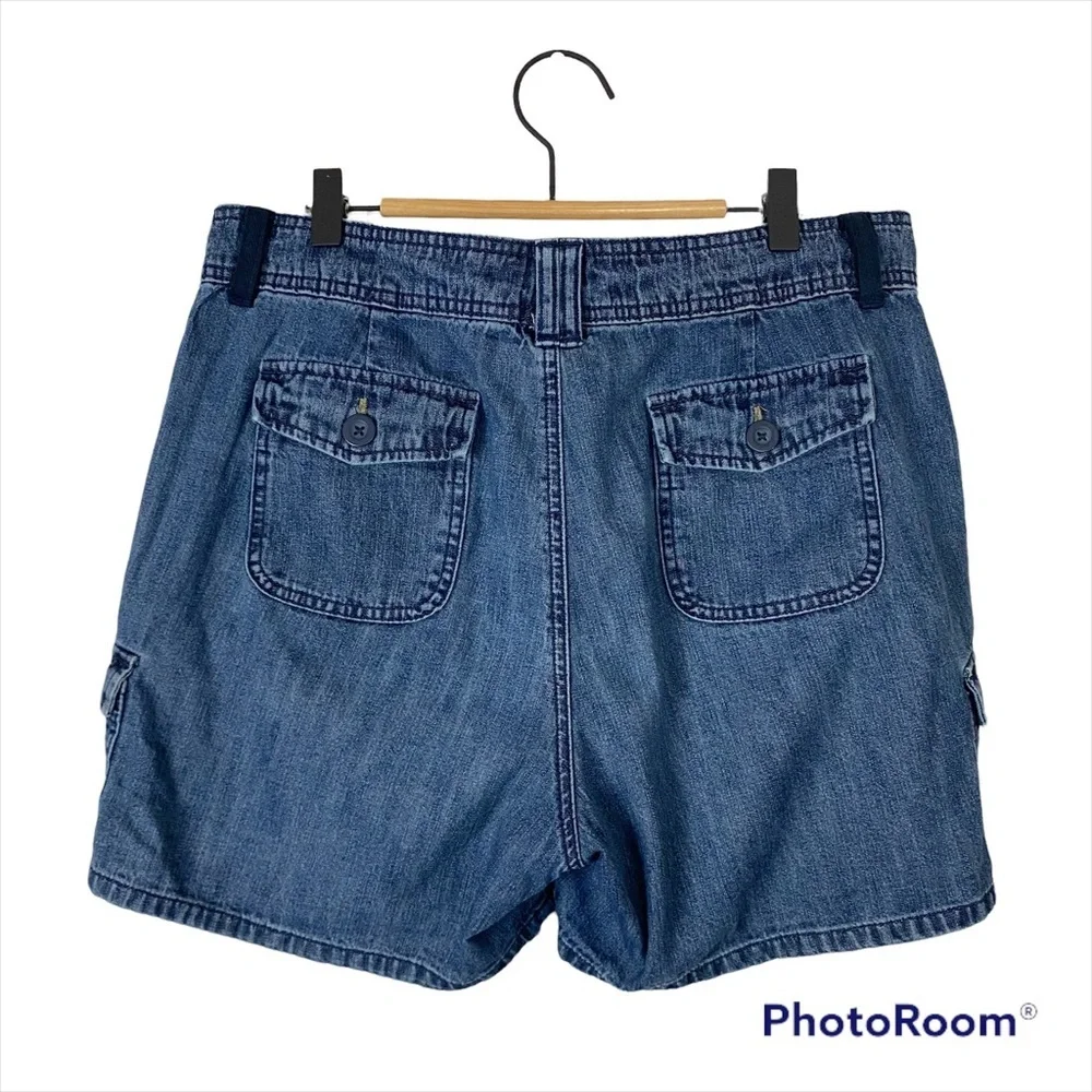 LEE Vintage Y2K Mom Carpenter 100% Cotton Jean Shorts 12